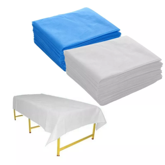 Bed Sheets - White / Blue